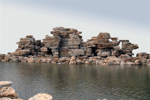 盛程園林 室內(nèi)千層石假山 天津千層石假山